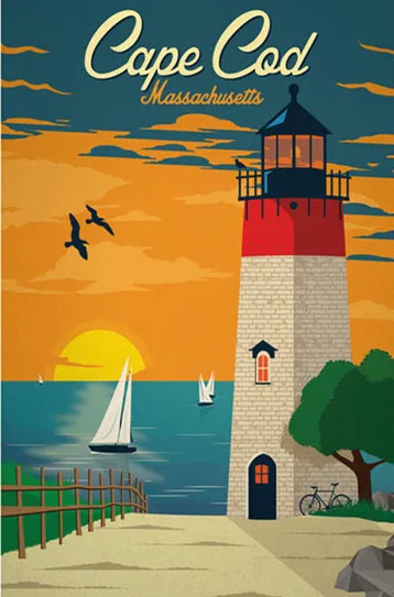 Diy Paint By Numbers Cape Code with or without frame
