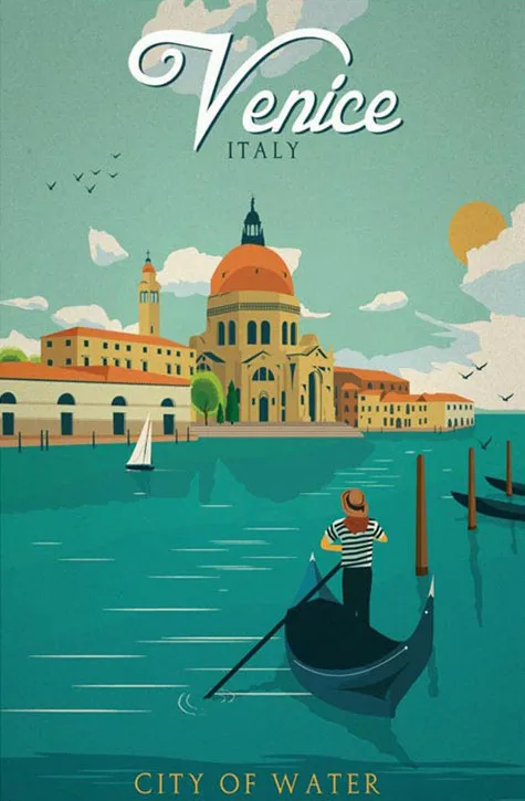Diy Paint By Numbers Venice Italy with or without frame
