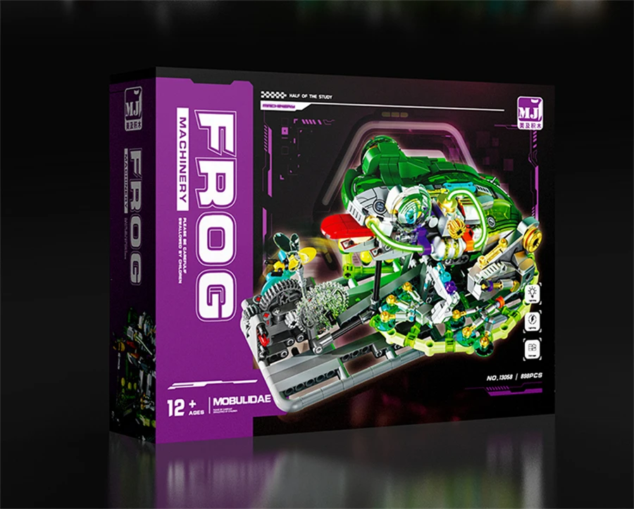Mechanical Frog Building Blocks Kit with Movable Legs & Gears - Image 16