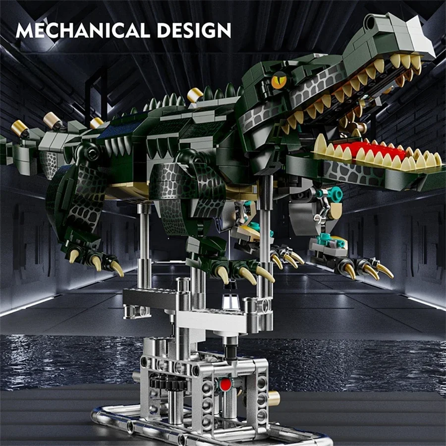 Mechanical Crocodile Building Set with Lights - Image 6