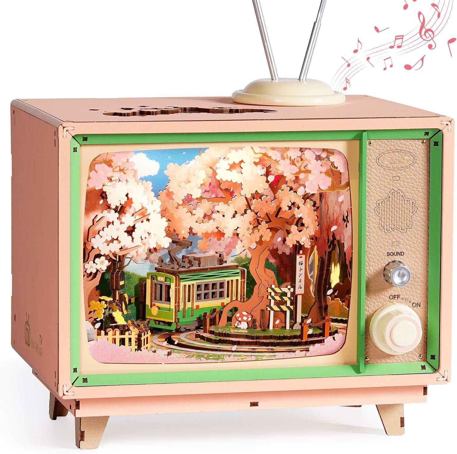Rolife DIY Music Box Sakura Dreamy Tour 3D Wooden Puzzle - Image 6